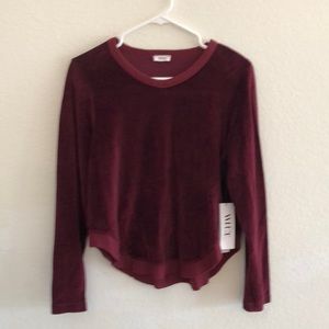 Wilt new blood easy shirttail rib mix hem velour